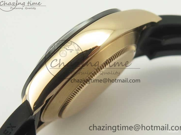 Best Dial ARF Clone Black Gold Rubber Rose On 1:1 Edition Super V2 Daytona 116515 Strap A4130 0225